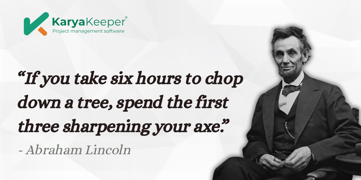 Time Quote Abraham Lincoln - Karya Keeper