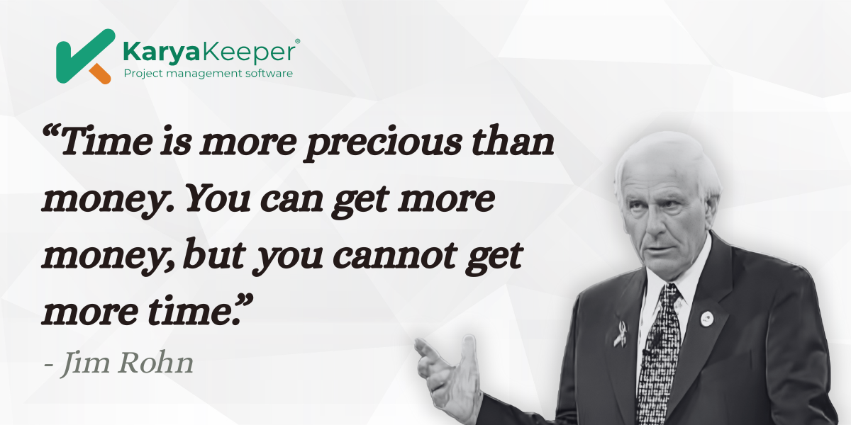 Time Quote Jim Rohn - Karya Keeper
