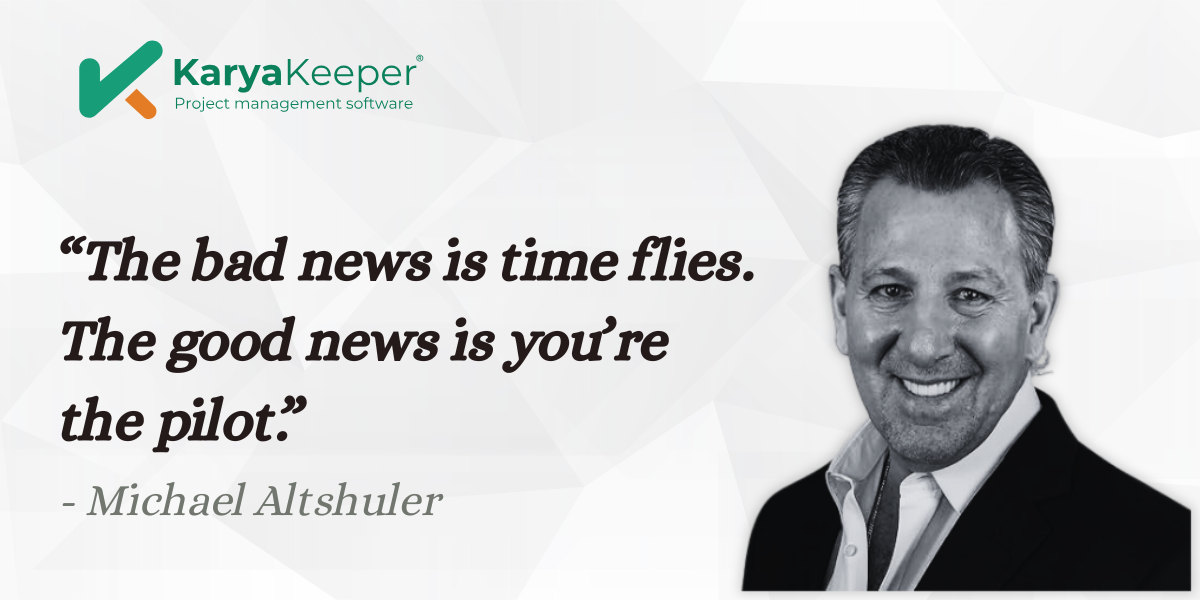 Time Quote Michael Altshuler - Karya Keeper