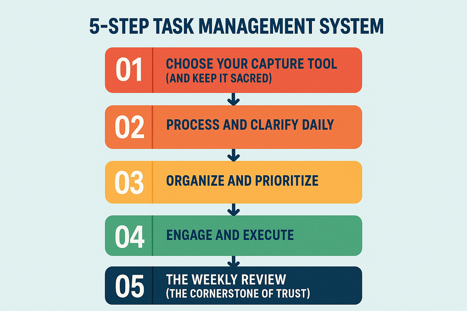 5 Steps Task Management System