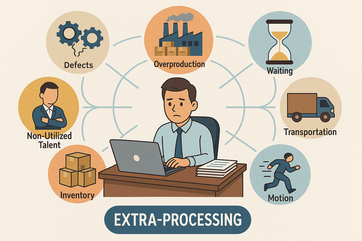 8 Wastes in Lean Project Management Process