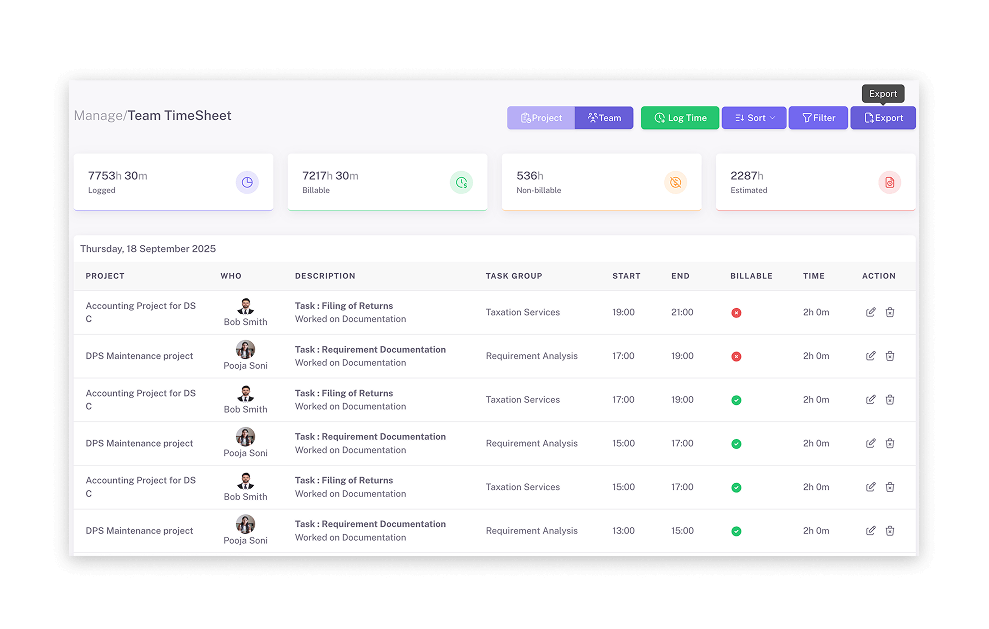 Accurate Timesheet Management