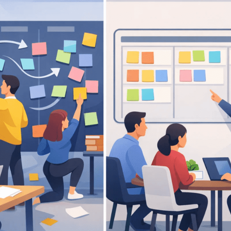 Kanban vs. Scrum: Definition, Examples, and Pros and Cons